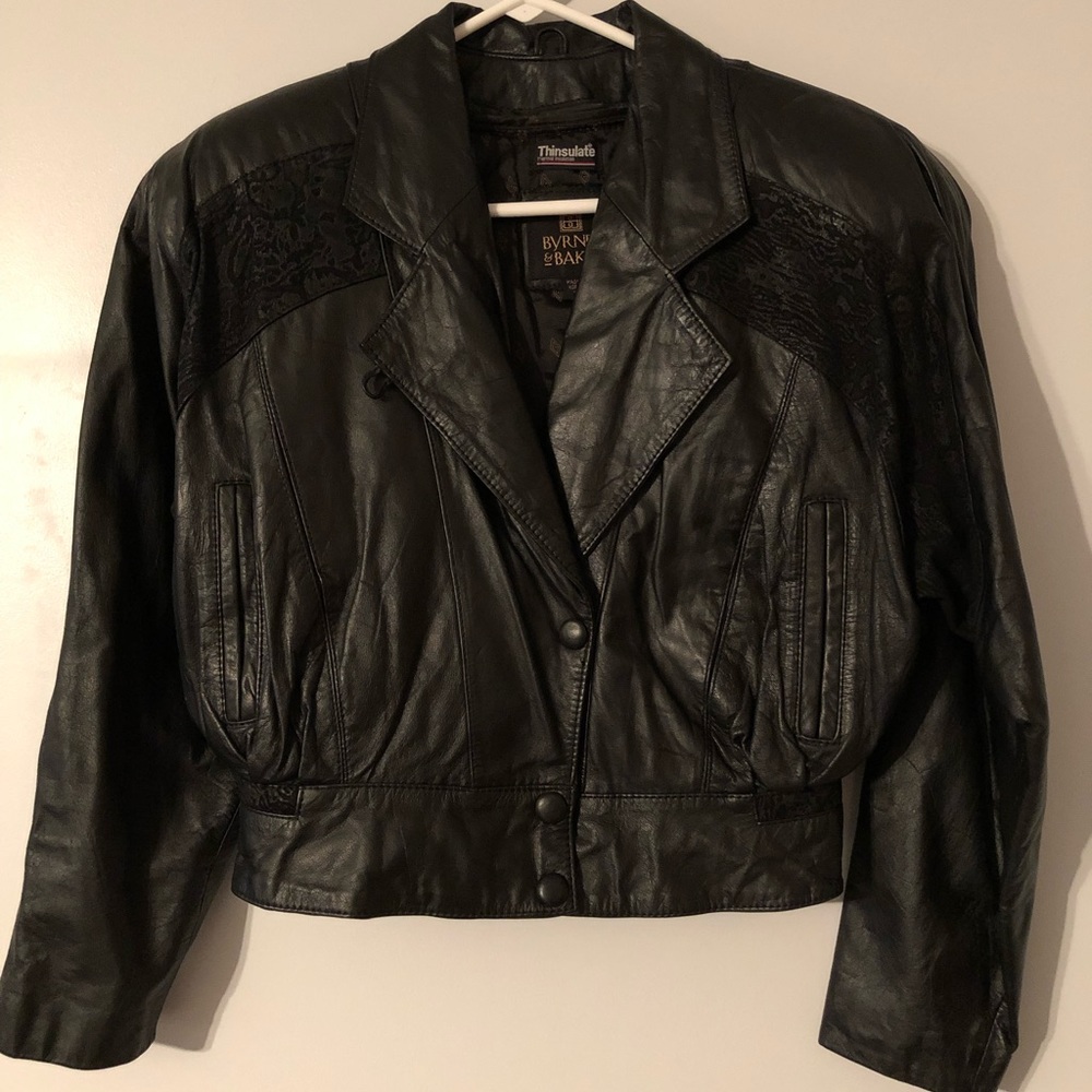 100% leather  black jacket with Thinsulate lining